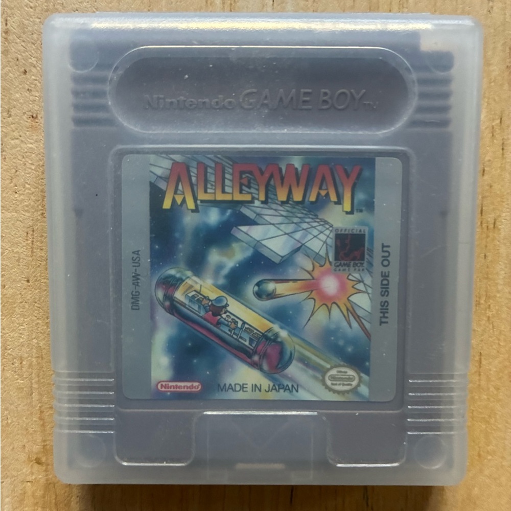 Nintendo Game Boy ALLEYWAY Game With Case, Tested, Works